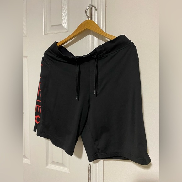 Hylete Shorts Black Athletic Stretch Compression Medium Above Knee Gym - Picture 5 of 9